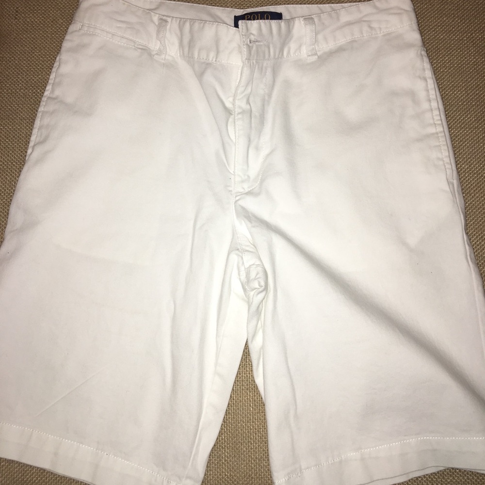 Polo White Boys Shorts - size 16